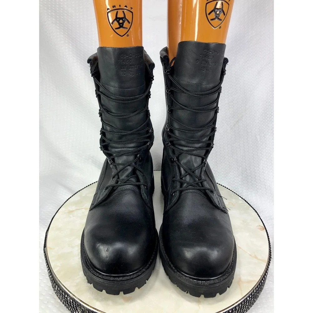 Bates Gore-Tex Leather Military Combat Boots Men 9.5 Black Vibram Tactical New